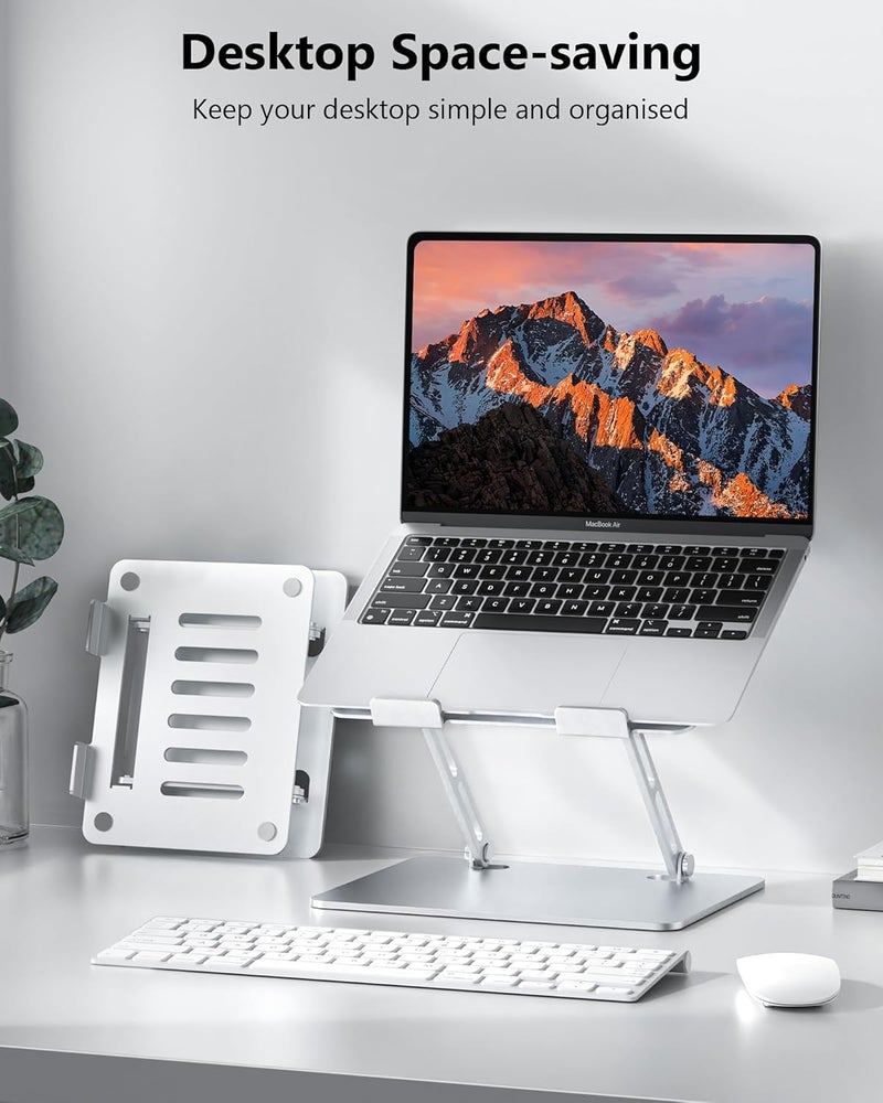 LOXP Adjustable Laptop Stand, Ergonomic Computer Stand for Desk, Aluminum Ventilated Colling Laptop Riser Holder Mount Compatible with MacBook Pro Air, Dell 10-15.6" All Laptops - Image 5